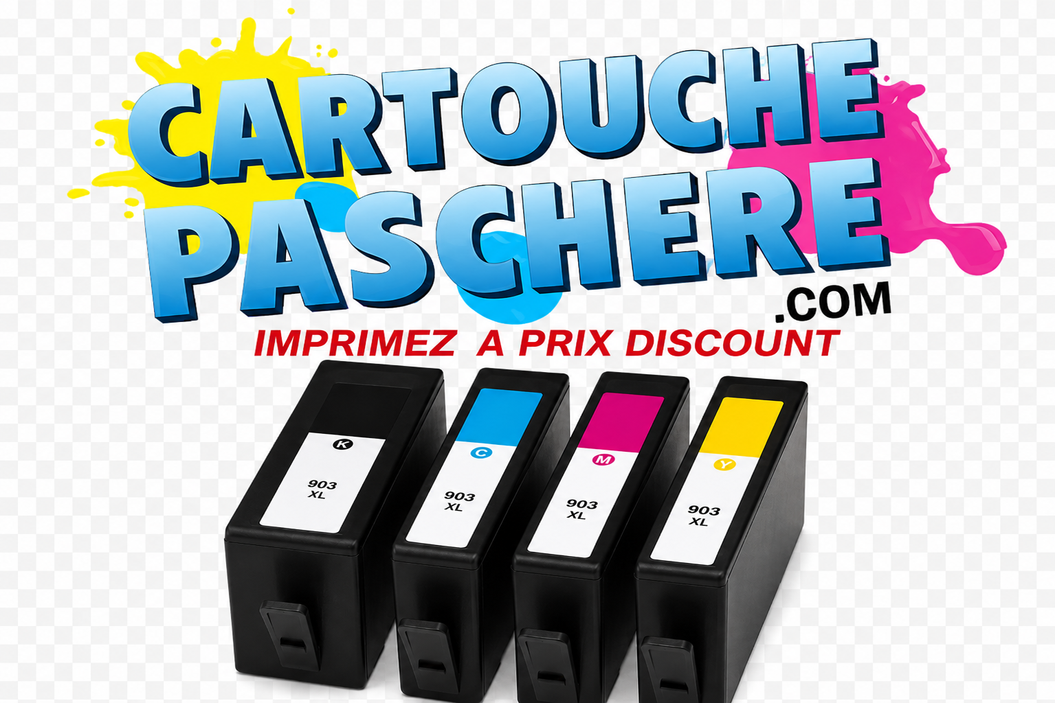 Pack HP 903XL Compatible XL - Noir Cyan Magenta Jaune