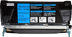 Toner compatible Lexmark C522 Cyan