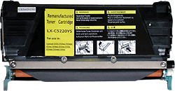 Toner compatible Lexmark C522 Yellow