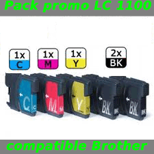 Pack 5 Cartouches compatibles Brother LC1100