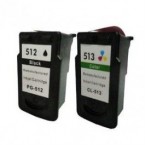 Pack cartouches compatibles Canon PG512 et CL513.