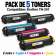 Pack de 5 toners compatibles Brother TN-247 avec 2 noirs, 1 cyan, 1 magenta et 1 jaune.
